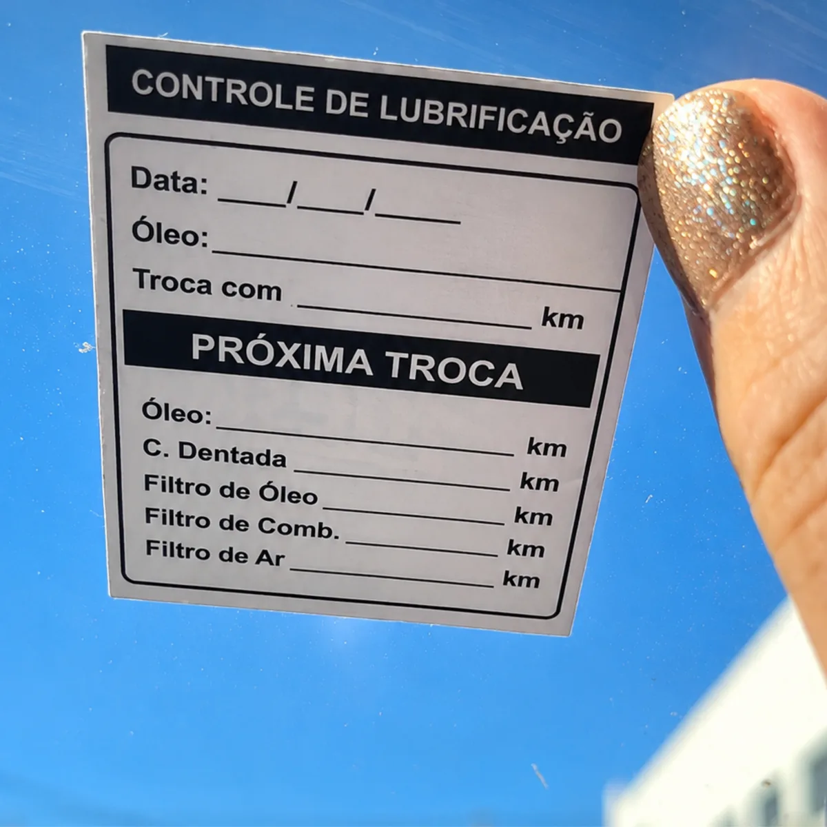 Etiqueta para Troca de Óleo — foto 1